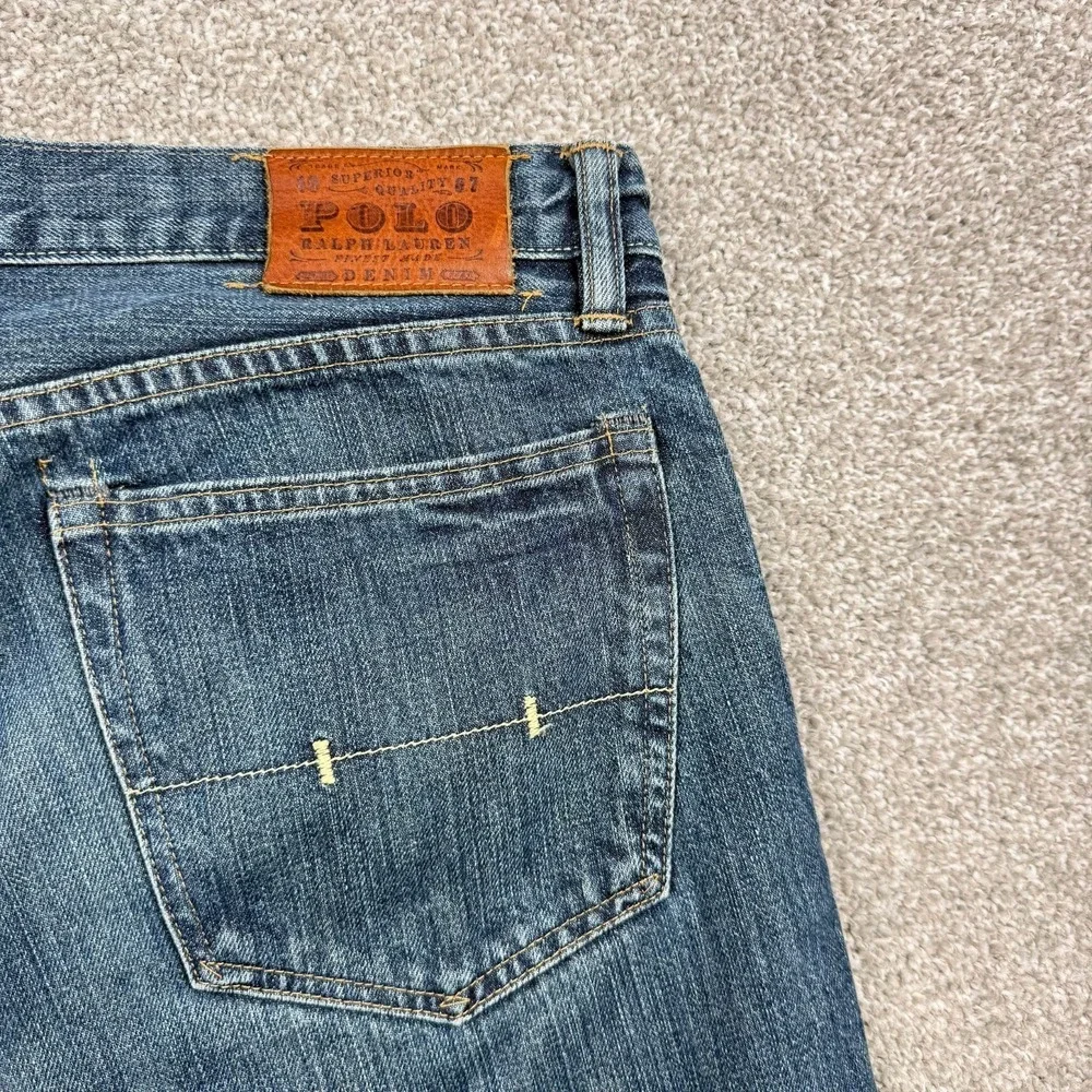 Polo Ralph Lauren Classic Fit Jeans Men's 36x32 Blue 100% Cotton Denim